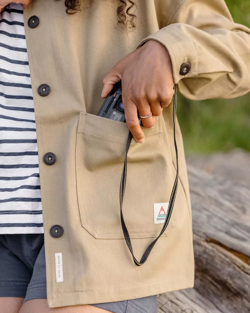 Women Passenger Forrest Organic Cotton Oversized Twill Overshirt