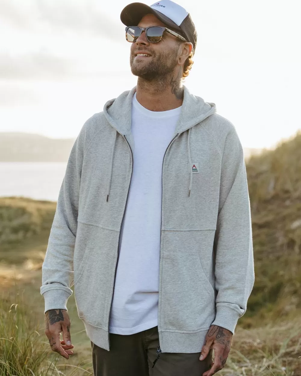 Passenger Heritage Full Zip Recycled Cotton Hoodie