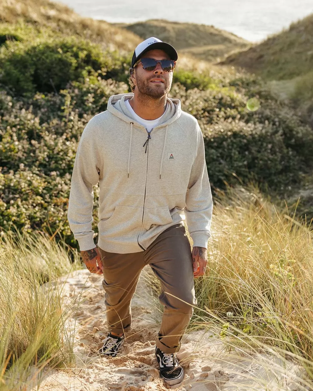 Passenger Heritage Full Zip Recycled Cotton Hoodie
